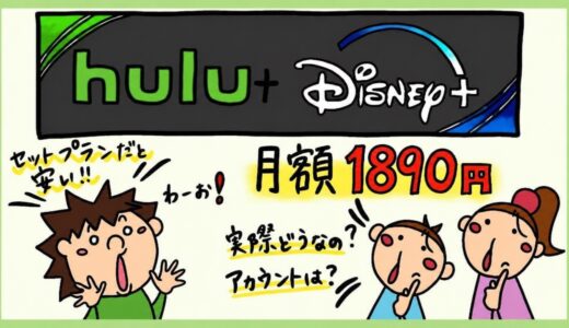 Huluとディズニープラスのセットプランレビュー。月額1,890円はお得なのか？デメリットと注意点。